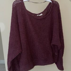 Pacsun Maroon Mesh Sweater